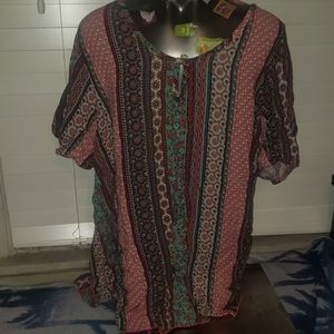 Paisley print shirt 2x